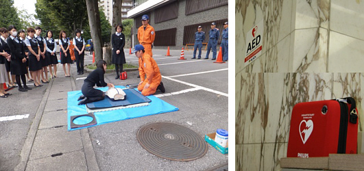 ＡＥＤの使用方法等の講習