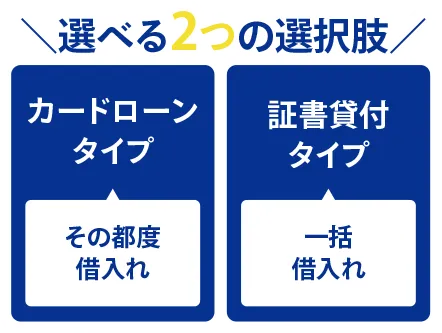 選べる2つの選択肢