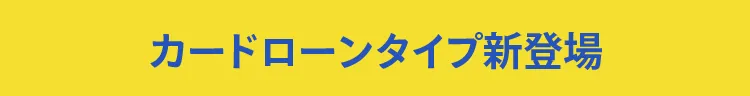 カードローンタイプ新登場