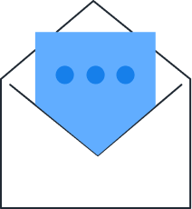 書類を開封するイラスト