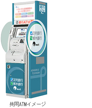足利銀行・栃木銀行共同ATMイメージ